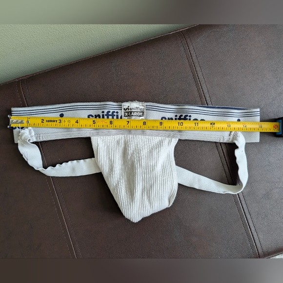 Sniffies White Men's Jockstrap - Picture 3 of 3